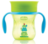 Поїльник-непроливайка Chicco Perfect Cup, 200 мл, зелений (06951.30.01) - Pampik