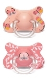 Пустушка силіконова симетрична Suavinex Крилаті історії Рожеві метелики, 18+ місяців, 2 шт., рожевий (304949) - Pampik