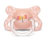 Пустушка силіконова Suavinex Крилаті історії Рожеві метелики, 2-4 місяці, рожевий (304852) - Pampik