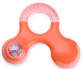 Прорізувач Suavinex з брязкальцем, помаранчевий (400269/3) - Pampik