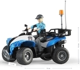 Полицейский квадроцикл Bruder, с фигуркой женщины-полисмена (63010) - Pampik - 4