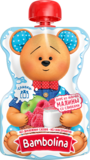 Пюре Bambolina Pouch Яблуко-малина-вершки, 90 г - Pampik