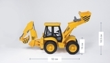 Дорожній навантажувач з екскаватором Bruder JCB 4CX, 52 см (02428) - Pampik - 4