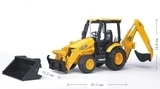 Дорожній навантажувач з екскаватором Bruder JCB MIDI CX, 41 см (02427) - Pampik - 4