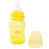 Пляшечка для годування Lindo, вигнута, 125 мл, жовтий (Li 132 жовт) - Pampik - 2
