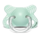 Подарок. Пустышка силиконовая Suavinex Крылатые истории Зеленые листочки, 2-4 месяца, мятный (304857) - Pampik