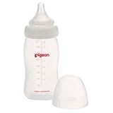 Бутылочка Pigeon Перистальтик Плюс с широким горлышком, 240 мл (78540) - Pampik