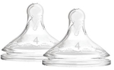 Силіконова соска Dr. Brown's Options + четвертого рівня, для пляшечки з широкою шийкою, 9+ міс., 2 шт. (WN4201-INTL) - Pampik