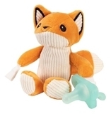 Цілісна пустушка з власником-іграшкою Dr. Brown's Лисичка, 0-12 міс., блакитний (AC123-P6) - Pampik