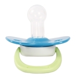 Пустышка силиконовая Курносики Львенок, круглая, 6-12+ мес., синий (7215/6-12+ син) - Pampik - 2