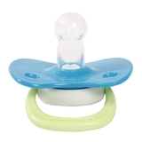 Пустышка силиконовая Курносики Львенок, круглая, 0-6 мес., синий (7215/0-6 син) - Pampik - 2