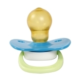 Пустышка латексная Курносики Львенок, круглая, 18+ мес., синий (7217/18+ син) - Pampik - 2