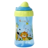 Поїльник-непроливайка Курносики, з силіконовою трубочкою, від 9 міс., 320 мл, блакитний (7025 син) - Pampik