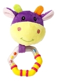 Мягкая погремушка Lindo Коровка (F 1008 кор) - Pampik