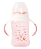 Поїльник-непроливайка Курносики, із силіконовим носиком, з ручками, від 6 міс., 300 мл, рожевий (7027 рож) - Pampik