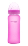 Термочувствительная бутылочка для кормления Everyday Baby, 300 мл, розовый (10242) - Pampik