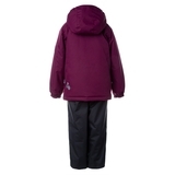 Комплект Huppa Rex, полиэстер, р.128, бордовый с темно-серым (45080014-80134-128) - Pampik - 2