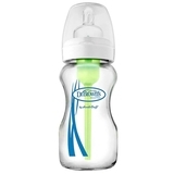 Скляна пляшка для годування Dr. Brown's Options, з широкою шийкою, 270 мл (WB91700-P4) - Pampik