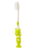 Зубна щітка з присоскою Baby Team Ведмедик, салатовий (7202) - Pampik