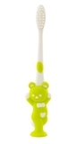 Зубна щітка з присоскою Baby Team Ведмедик, салатовий (7202) - Pampik - 2