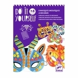 Набор масок с мозаикой Djeco Сделай сам Животные, 8 шт. (DJ07900) - Pampik