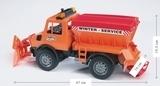 Снегоуборочный автомобиль Bruder Mercedes-Benz Unimog, 47 см (02572) - Pampik - 5