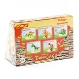 Конструктор-динозавр Polesie Тріцератопс, в коробці, 32 елемента (76816) - Pampik - 6