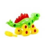 Конструктор-динозавр Polesie Стегозавр, в коробці, 30 елементів (76793) - Pampik - 4