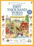 Детская книга Usborne First Thousand Words in German Sticker Book - Pampik