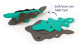 Іграшка для ванної Quut Пазл-головоломка Крокодили (171102) - Pampik - 4