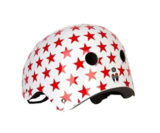 Велосипедний шолом Trybike Coconut, 44-51 см, білий з червоним (COCO 4XS) - Pampik - 2