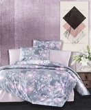 Комплект постельного белья LightHouse Gardenia, ранфорс, 220х200 см, серый с розовым (100074_2.0LH) - Pampik