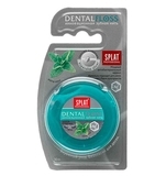 Антибактеріальна супертонка зубна нитка Splat DentalFloss М'ята, з волокнами срібла, 30 м - Pampik