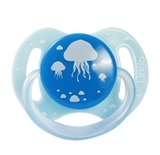 Пустушка силіконова Lindo Медузи, кругла, 12+ міс., блакитний (А 31/12+ блак) - Pampik