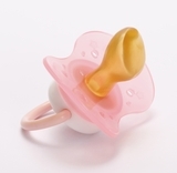 Пустушка латексна Lindo Пташка, анатомічна, 6-12 міс., рожевий (Pk012/6-12 р) - Pampik - 2