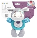 М'яка іграшка Funmuch Baby Ослик, зі світловими і звуковими ефектами (FM888-2) - Pampik