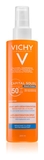 Солнцезащитный водостойкий спрей с гиалуроновой кислотой Vichy Capital Soleil Beach Protect, SPF50+, 200 мл - Pampik