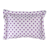 Подушка Руно Звездочки, бязь, 60х40 см, белый с фиолетовым (309.137Зірочка) - Pampik