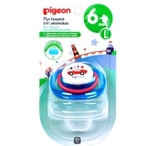 Пустышка Pigeon Машинка, размер L, темно-синий (26987) - Pampik