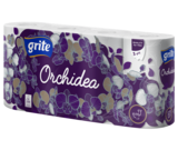 Тришаровий туалетний папір Grite Orchidea Gold, білий, 8 рулонів