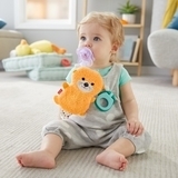 М'яка іграшка Fisher-Price Видра, з тримачем для пустушки, помаранчевий (GNP46) - Pampik - 2