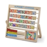 Набір для навчання Viga Toys Алфавіт і годинник (50033) - Pampik