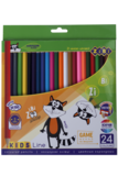 Карандаши цветные ZiBi Kids Line, 24 шт. (ZB.2416) - Pampik