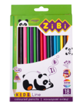Олівці кольорові ZiBi Kids Line, 18 шт. (ZB.2415) - Pampik