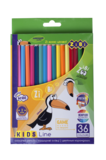 Карандаши цветные ZiBi Kids Line, 36 шт. (ZB.2417) - Pampik