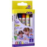 Олівці воскові ZiBi Jumbo Baby Line, трикутні, 6 шт. (ZB.2483) - Pampik