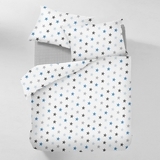 Наволочка Cosas зірочкою блакитні, ранфорс, 70х50 см, білий - Pampik - 3