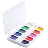 Акварельні фарби ZiBi Kids Line, біла упаковка, 10 кольорів (ZB.6543-10) - Pampik - 2