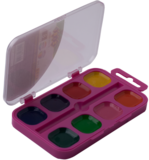 Акварельные краски ZiBi Kids Line, розовая упаковка, 8 цветов (ZB.6542-12) - Pampik - 2