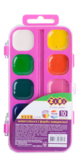 Акварельні фарби ZiBi Kids Line, рожева упаковка, 10 кольорів (ZB.6543-12) - Pampik